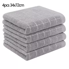 Homaxy-Absorbent Kitchen Dishcloth, Panos Ultra Macios, Toalhas de Secagem à Mão, Ferramentas de Limpeza Doméstica, 100% Algodão, 4 Pcs, 6Pcs - loja online