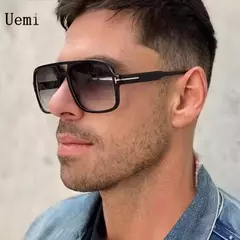 Óculos de sol piloto retrô para homens e mulheres, quadrados, pontes duplas, armação extragrande, tons, UV400, tendências, moda, atacado, novo - Wolf Magazine