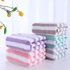 Absorvente Quick Drying Toalha De Banho Conjuntos, Listras, Mão Face Suave, Microfibra De Banheiro, Natação, Adultos, 35x75cm