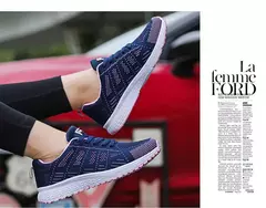 Mulheres sapatos casuais moda respirável andando malha sapatos planos tênis feminino 2021 ginásio sapatos vulcanizados branco calçado feminino - Wolf Magazine