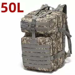Impermeável Tactical Sports Bag, mochila de nylon resistente, mochilas ao ar livre para Trekking, pesca, caça, camping, caminhadas, 25L, 50L - loja online