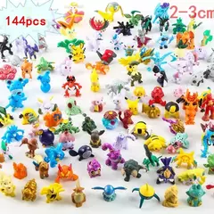 24-144 pçs estilo diferente pokemon anime figura pikachu modelo de ação 2-3cm não repetindo mini modelo boneca brinquedo crianças presentes de natal na internet