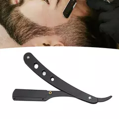 Lâmina de aço inoxidável dobrável para homens, navalha antiquada, raspador manual, raspador de rosto, barbeiro, corpo, faca de depilação facial, nova - comprar online