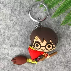 3d harri potter pvc chaveiro brinquedo dobby hermione granger malfoy ron weasley snape figura de ação brinquedos festa cosplay pvc chaveiro na internet