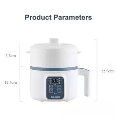 Fogão de arroz elétrico para casa, camada simples e dupla, antiaderente, multicooker mecânico, panela vaporizada inteligente, 1,2 l, 220V - Wolf Magazine