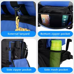 Impermeável Caminhadas e Camping Mochila, Sacos Esportivos ao Ar Livre, Trekking Bag, Mochila de Grande Capacidade, Equipamento de Viagem, 90L