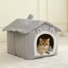 Imagem do Casa dobrável para animais de estimação, removível, lavável, para gatos, filhote de cachorro, sofá, cama para animais de estimação, para cães extra pequenos e gatos pequenos e médios