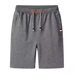 Shorts de suor com elástico na cintura masculino, bermudas masculinas, plus size, treino, casual, calção de jogger monocromático, bolsos, verão, 2022 na internet