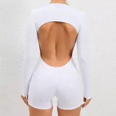 Imagem do Macacão feminino de manga comprida sem acolchoamento, macacão de ginástica fitness, roupas esportivas femininas, roupas esportivas, roupas azuis, novo, 2024