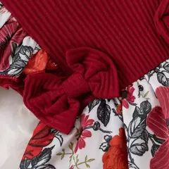 Vestido para a menina do verão, macacão listrado, roupa do algodão, projeto floral, para o recém-nascido na internet