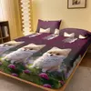 Lençol fosco para o quarto, tampa da cama, tampa da cama, um cão do amor, Pomeranian, impresso, fronhas (não incluindo)