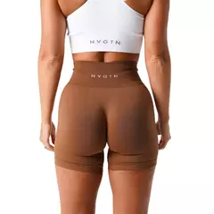 NVGTN Spandex Sólida Sem Costura Shorts Mulheres Soft Workout Calças Justas Fitness Yoga Calças Gym Wear - Wolf Magazine