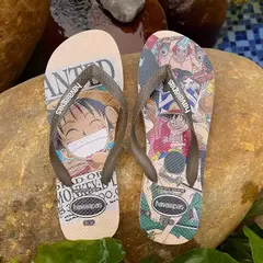 Havaianas-chinelos antiderrapantes para homem e mulher, com múltiplos padrões cartoon, pés de praia ao ar livre - Wolf Magazine