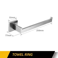 Aço inoxidável acessórios do banheiro kit de ferragens montagem na parede gancho suporte de papel barra toalha toalete escova titular saboneteira - comprar online