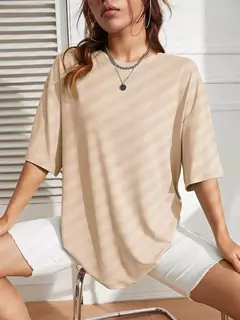 Imagem do Camiseta de algodão de manga curta feminina, macia, respirável, roupa confortável, básica, que combina, solta, feminina, fitness, monocromática