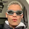 Y2K-Punk Óculos de sol esportivos para homens e mulheres, marca de luxo, óculos de sol, vintage shades, uv400, óculos óculos, nova moda