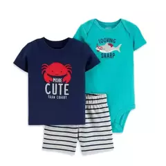 Conjunto de roupas de algodão do bebê recém-nascido, dinossauro bonito dos desenhos animados, manga curta, shorts, macacão, roupas infantis, 6-24m, verão - comprar online