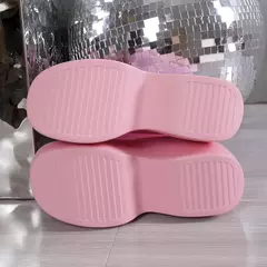 Imagem do Botas de plataforma chunky gótica para mulheres, botas de couro macias, sapatos de caminhada sexy, sola Matsuke confortável, tamanho 42, nova marca, 2024