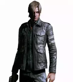Jaqueta de couro masculina com gola alta casual de motocicleta, tops sólidos e bonito, cosplay, cosplay Leon e Marshall, moda outono e inverno - Wolf Magazine