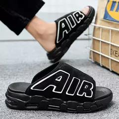 Chinelos esportivos antiderrapantes masculinos, chinelos com design de almofada de ar, escorregador macio, verão, novo - comprar online