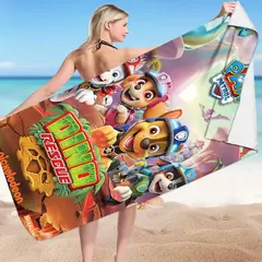 Imagem do Anime Paw Patrol Toalha De Praia Cartoon Chase Toalhas De Verão Banheiro Toalha De Banho Natação Toalhas De Natal Viagem Toalha De Praia Secagem Rápida
