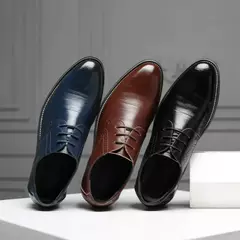 Masculino clássico dedo apontado fundo macio oxfords, sapatos masculinos, sapatos casuais de negócios, apartamentos de escritório, festa de casamento, vestido - loja online