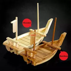 Imagem do Artesanal De Madeira Japonesa Sushi Barcos, Bandeja De Marisco, Navio Sashimi, Assorted Cold Dish, Restaurante Ferramenta, Grande, 40cm a 90cm