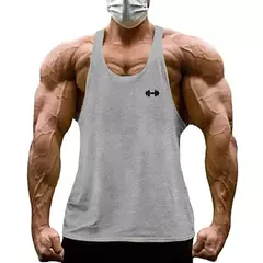 Camiseta de algodão sem mangas masculina, ginásio musculação, longarina de regatas em y, fitness, respirável, coletes musculares de treino, verão, legal - comprar online
