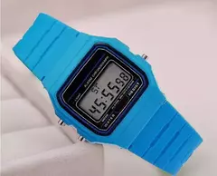 Esporte LED Digital Relógios para Homens, Simples Quadrado Pequeno Dial, Relógio Eletrônico, Silicone Band, Moda Casual