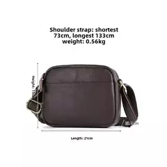 Joyir nova bolsa de ombro de couro genuíno masculino grande capacidade horizontal vintage lichia padrão ombro único saco inclinado para homem na internet
