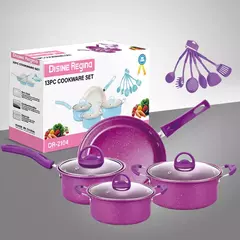Conjunto de panelas e panelas antiaderentes, utensílio de cozinha, panelas, presentes para amigos e familiares, 13 peças na internet