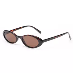 Óculos de sol ovais pequenos para mulheres, leopardo, marrom, quente, retrô, colorido, sombra, óculos, feminino, sexy, nova moda, 2024 - comprar online