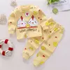 Conjunto pijama de algodão infantil, pijamas, roupas infantis, bebês meninas e meninos, primavera e outono