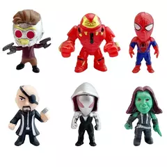 2024 marvel caixa de calendário do advento 24 pçs mini pequenos vingadores feriado anime figuras aranha homem de ferro hulk brinquedo boneca criança presente natal na internet