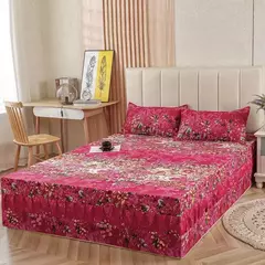 Lençóis planos respiráveis confortáveis, cama de luxo, colcha lavável, colchão king e queen size, saias de cama, moda - comprar online