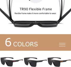 CRIXALIS-óculos polarizados para homens e mulheres, óculos UV400, quadrado, extragrande, anti-reflexo, espelho motorista, moda masculina - loja online
