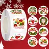 Feliz Natal Adesivos para Presentes DIY, Xmas Party Seal Labels, Pacote de cozimento, Envelope Papelaria Decoração, 500pcs