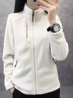 Casacos de lã tamanho grande para mulheres, cardigã quente, roupas esportivas casuais ao ar livre, caminhadas, jogging, ioga, jaquetas femininas, inverno, primavera