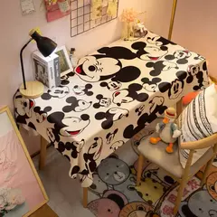 Toalha De Mesa Mickey Mouse Dos Desenhos Animados Da Disney Para Crianças, Mesa De Jantar Americana, Toalha De Mesa De Café Retro, Toalha De Mesa Quadrada