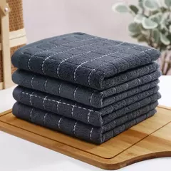 Homaxy-Absorbent Kitchen Dishcloth, Panos Ultra Macios, Toalhas de Secagem à Mão, Ferramentas de Limpeza Doméstica, 100% Algodão, 4 Pcs, 6Pcs - loja online