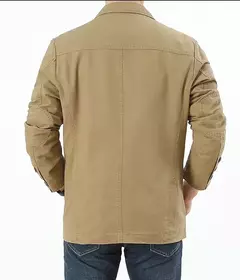 Blazer de algodão solto extragrande masculino, jaqueta casual, outerwear masculino - Wolf Magazine