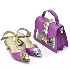 Conjunto italiano de sapatos e sacos para mulheres, sapatos luxuosos, saltos altos para senhoras, designers nigerianas, bombas de festa, sexy, 2022 na internet