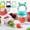 Alimentador de Silicone Baby Fruit com tampa, Extrator de suco fresco, Frutas e vegetais mordida comendo chupeta, Grau alimentício