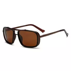 Óculos de sol masculino Punk, Aviator Square, Uv400, Twin-Beam, Novo