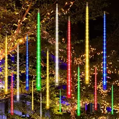 LED Meteor Shower Lights, 8 tubos, decoração de Natal ao ar livre, String Fairy Lights, Street Garden e Yard Decoration - comprar online