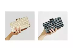 Bolsa de ombro acrílica com corrente transversal para mulheres, embreagem noturna, carteira de casamento alta qualidade, design de luxo, moda na internet