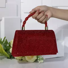 Bolsa leve bordada para mulheres, bolsa de luxo com corrente de sling, sensação alta, vestido de festa de casamento