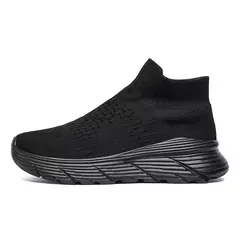 Tênis Leve Respirável Masculino, Corrida, Caminhada, Tênis de Meia, Esporte, Casual, Moda na internet