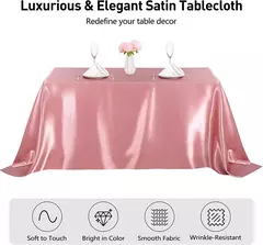 Retângulo casamento cetim toalha de mesa 57x10 2 polegada brilhante suave cobertura de mesa de seda para banquete de casamento aniversário mesa de jantar decoração - Wolf Magazine