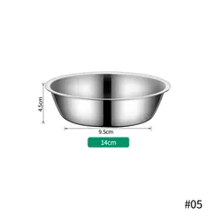 Tigela para alimentação de animais de estimação, grande capacidade, aço inoxidável, comida para cães e gatos, tigela alimentadora de metal, durável e barata - loja online